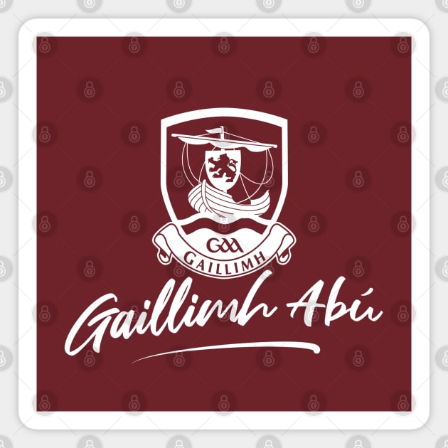 Galway County design - White Magnet by Hotshots